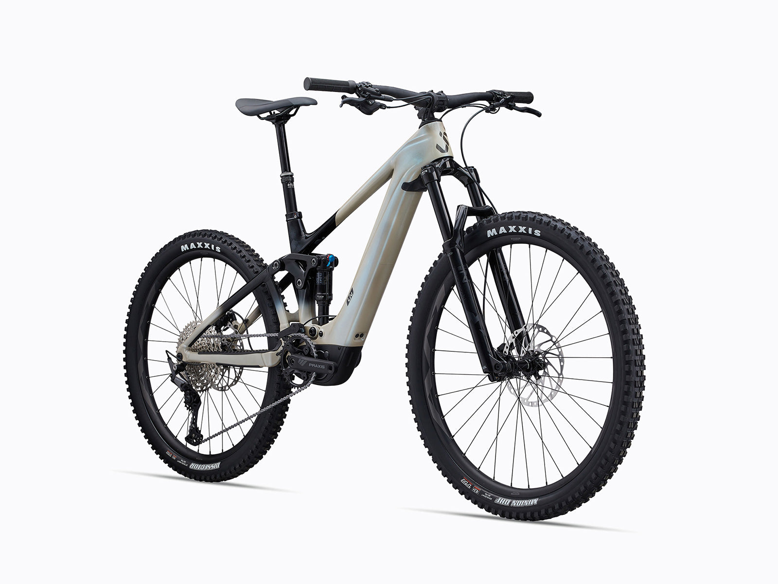 Aluminum frame bicycle with a black seat post, showcasing a sleek and modern design suitable for various terrains.