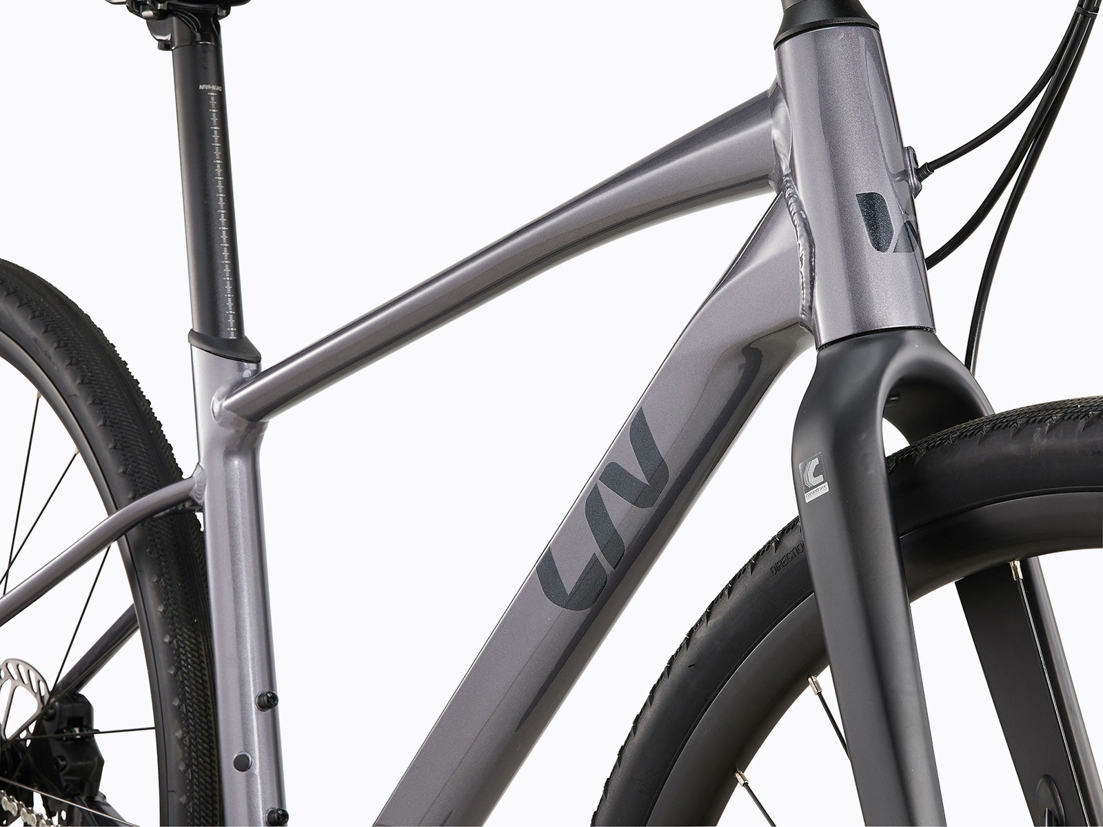 Detailed view of a bicycle frame, highlighting its structure and color.