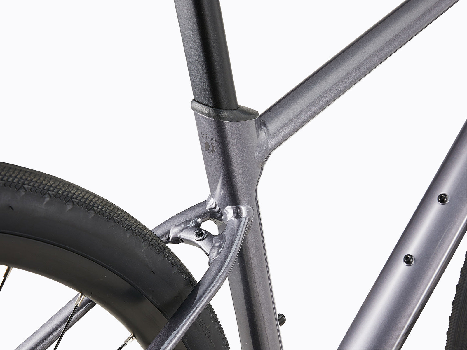Detailed view of a bicycle frame, highlighting its structure and color.
