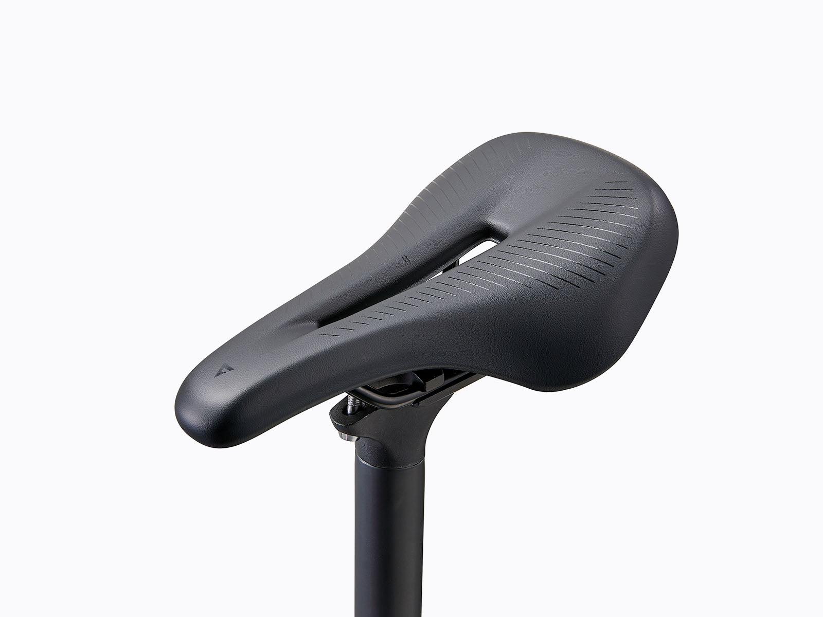 close up view of a bicycle's seat post.