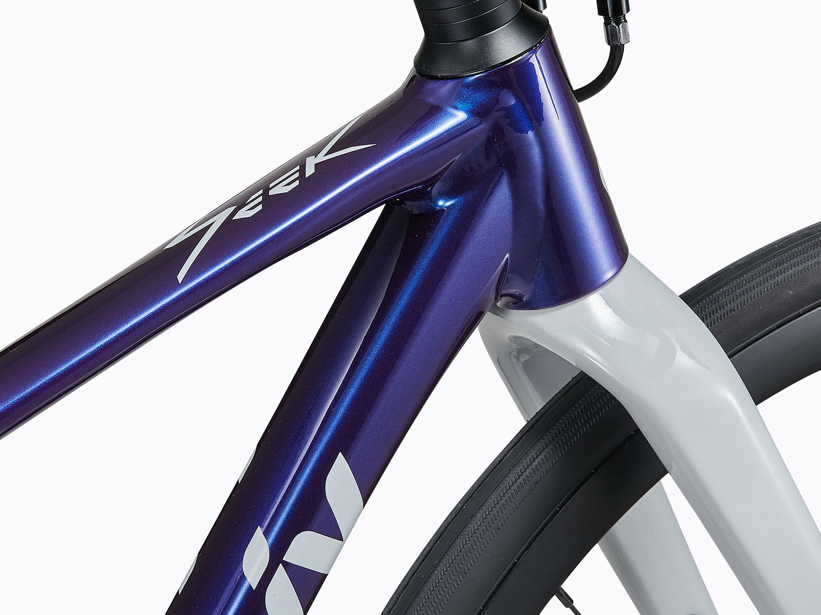 close up view of a bicycle's seat post.